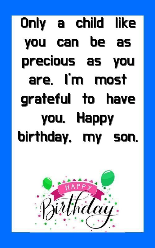 happy birthday greetings for son